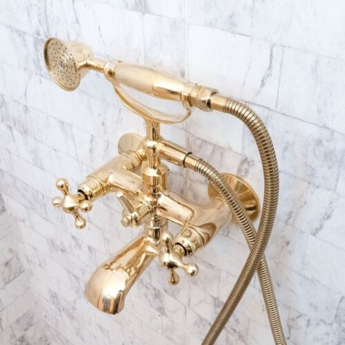 Unlacquered Brass Bath Tub Filler - Image 5