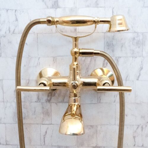 Unlacquered Brass Bath Tub Filler - Image 9