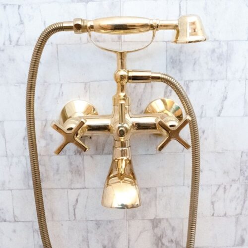 Unlacquered Brass Bath Tub Filler - Image 14