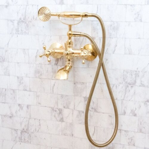 Unlacquered Brass Bath Tub Filler - Image 3