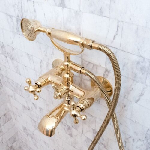 Unlacquered Brass Bath Tub Filler - Image 6