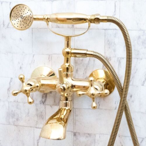 Unlacquered Brass Bath Tub Filler - Image 2