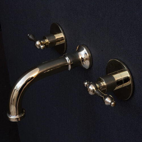 Wall Mounted Handcrafted Faucet With Lever Handles - Image 8